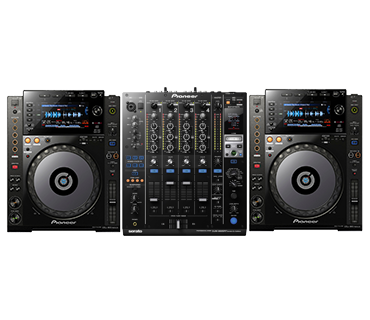 Pioneer DJ set 2 x CDJ-900 Nexus + DJM-900SRT